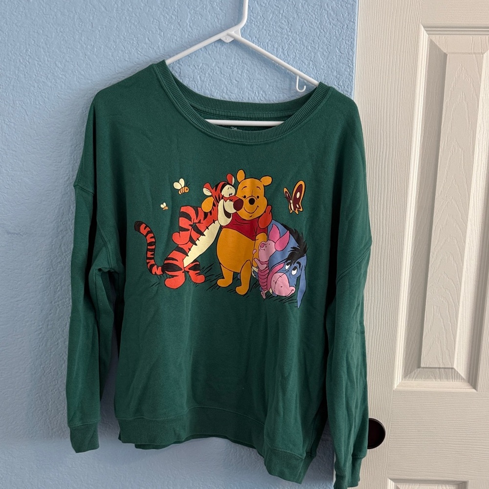 Hybrid Apparel Disney Green Sweatshirt
